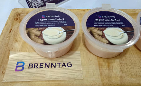 Brenntag yogurt with ginfort